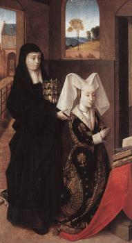 Petrus Christus : Isabel Of Portugal With St Elizabeth